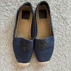 Tory Burch Navy Espadrilles